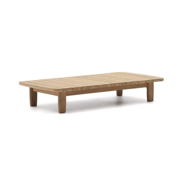 Teakfa kerti dohányzóasztal 70x140 cm Tirant – Kave Home-image-4