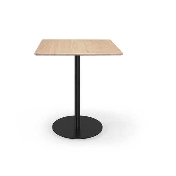 Bistrô kávézó asztal tölgyfa asztallappal, 70 x 70 cm - Wewood - Portuguese Joinery
