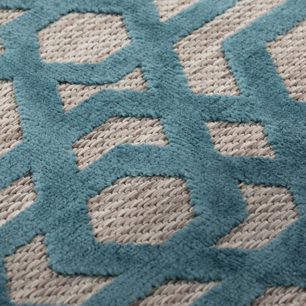Kék kültéri szőnyeg 170x120 cm Oro - Flair Rugs-image-3