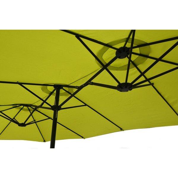 Zöld napernyő 456x270 cm Double - Rojaplast-image-1