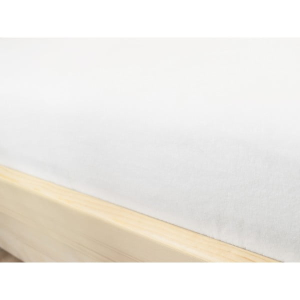 Fehér mikroplüss lepedő, 90 x 160 cm-image-1