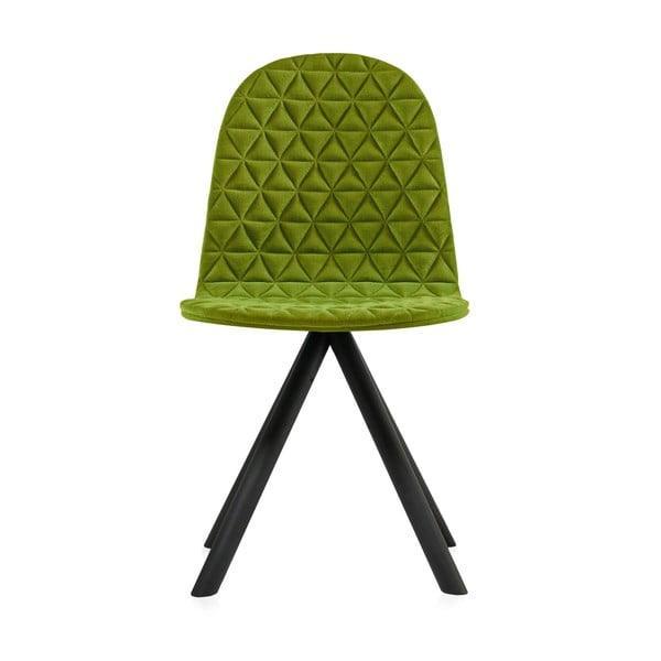 Mannequin Triangle zöld szék fekete lábakkal - Iker