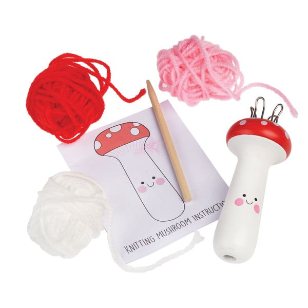 Kreatív készlet Knitting Kit Mushroom – Rex London-image-3