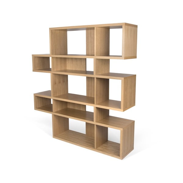 London könyvespolc tölgyfa dekorral, 34 x 160 cm - TemaHome-image-3