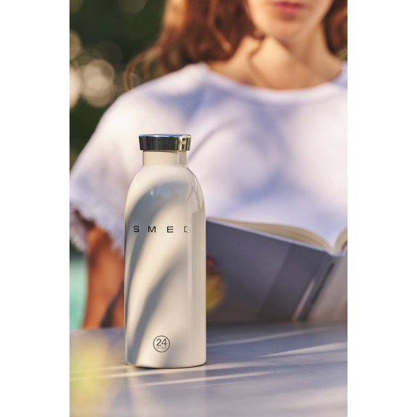 Krémszínű rozsdamentes acél termopalack 500 ml 24BOTTLES – SMEG-image-1