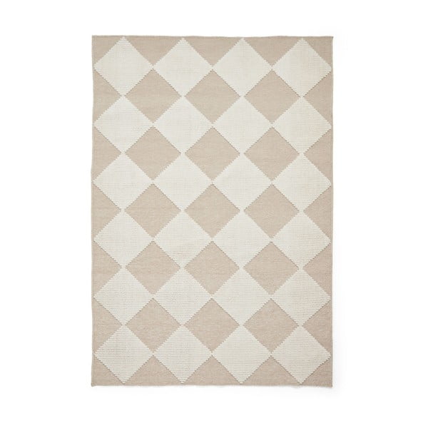 Fehér-bézs mosható szőnyeg 160x230 cm Lyna Beige&White – Think Rugs