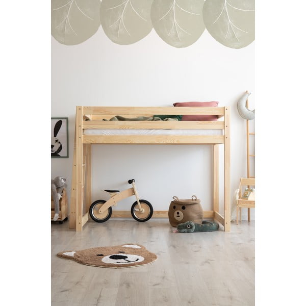 Magasított fenyőfa gyerekágy 70x160 cm CLPBA - Adeko-image-2