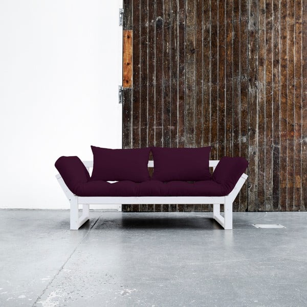 Edge White/Purple Plum állítható kanapé - Karup