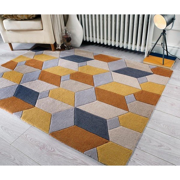 Scope sárga szőnyeg, 80 x 150 cm - Flair Rugs-image-4