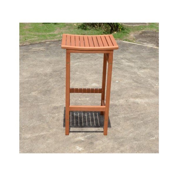 Barna tömörfa kerti bárszék szett 2 db-os Palmdale – Garden Pleasure-image-3