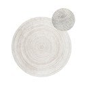 Fehér kétoldalas-kézi szövésű juta kerek szőnyeg ø 140 cm Braided – Hanse Home
