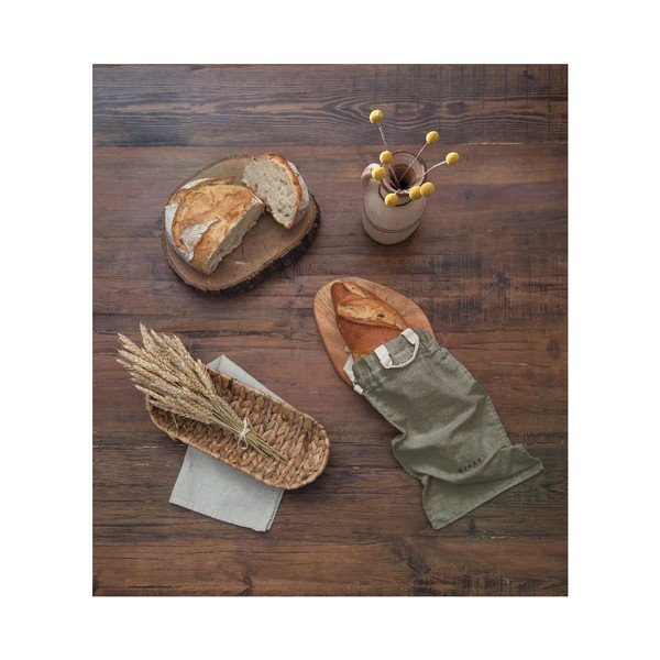 Bag Grey szövet és lenkeverék kenyértartó zsák, magasság 42 cm - Really Nice Things-image-3