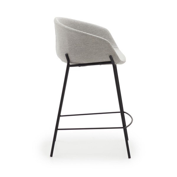Világosszürke bárszék szett 2 db-os (ülésmagasság 65 cm) Yvette – Kave Home-image-3