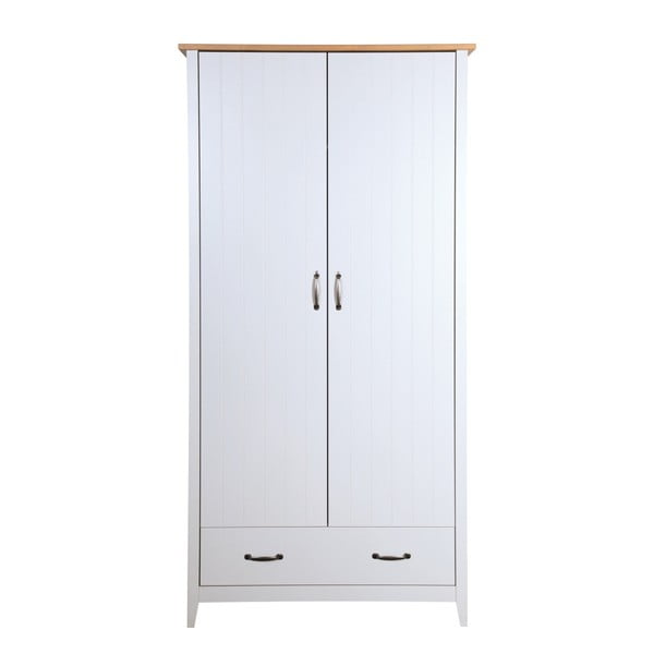 Norfolk fehér ruhásszekrény, 192 x 99 cm - Steens