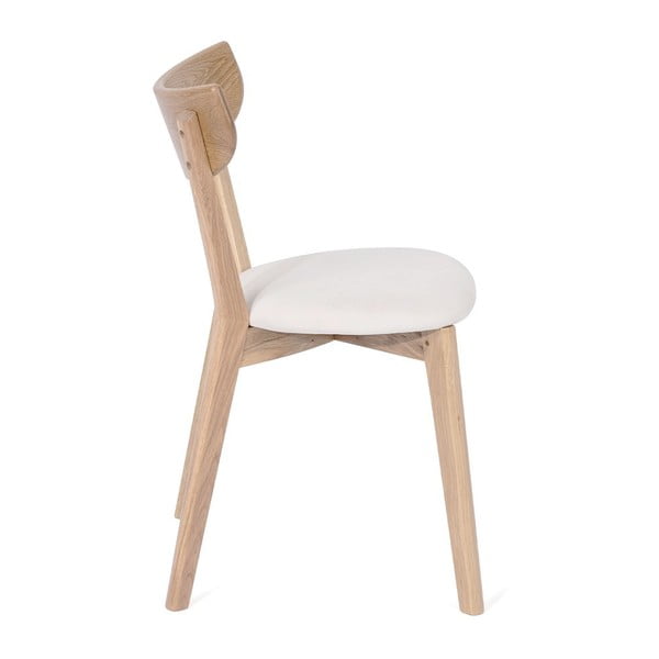 Tölgyfa étkezőszék fehér ülőrésszel Arch - Bonami Selection-image-1