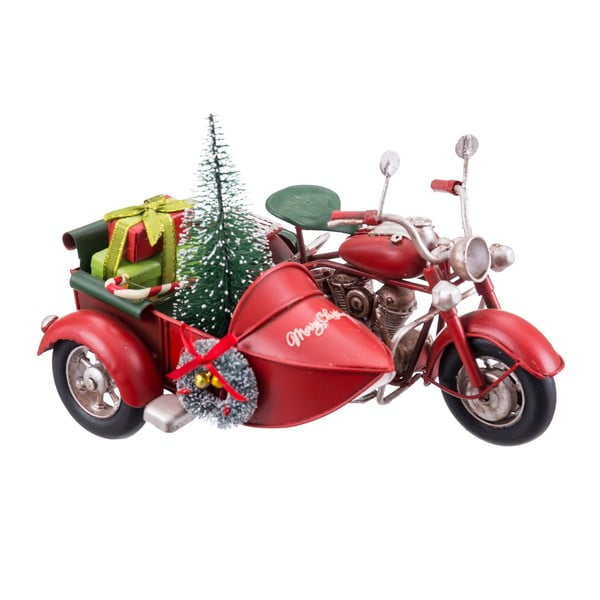 Fém karácsonyi figura Motorcycle with Sidecar – Casa Selección