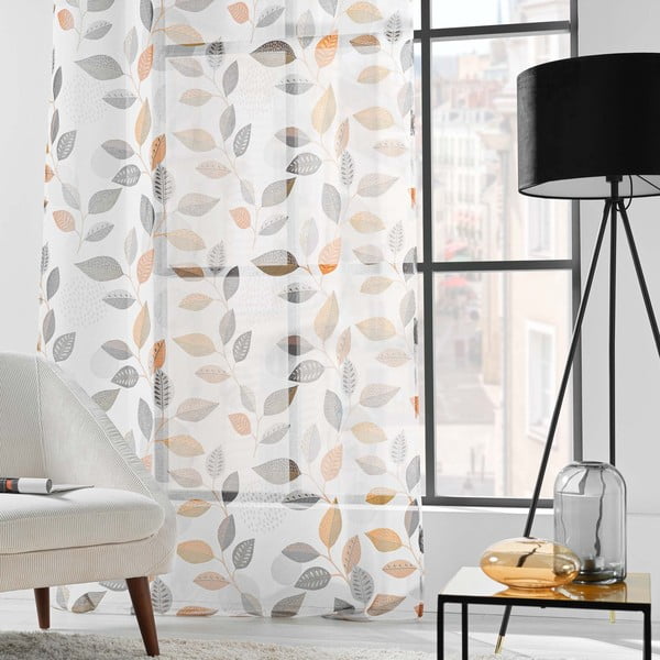 Fehér átlátszó függöny 140x280 cm Vahine – douceur d'intérieur-image-3