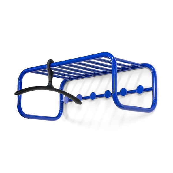 Kék fém fali fogas polccal 72 cm Retro – Spinder Design-image-3