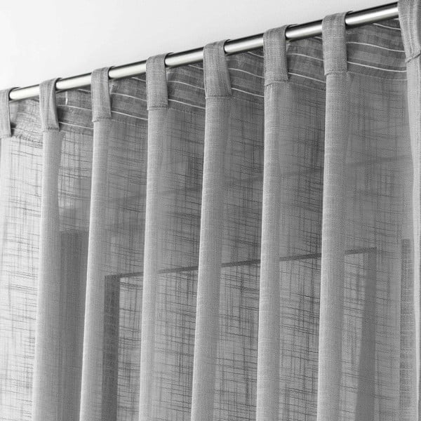 Szürke átlátszó függöny 140x240 cm Haltona – douceur d'intérieur-image-2