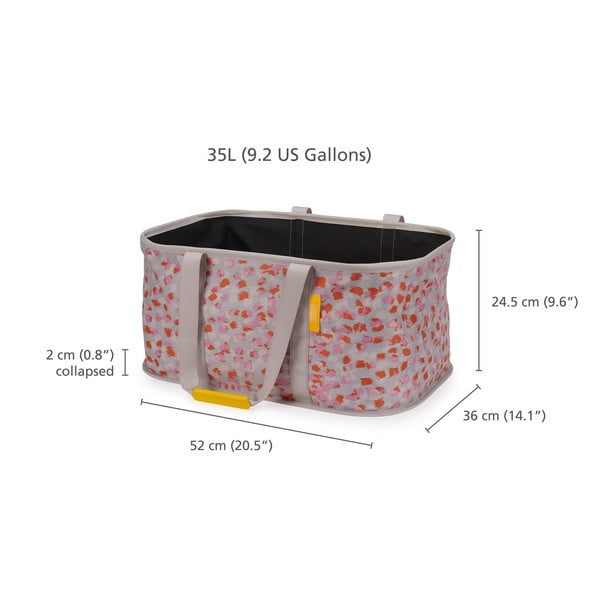 Piros-szürke textil összehajtható szennyeskosár 35 l Hold-All – Joseph Joseph-image-4