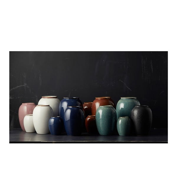 Sötétkék kőedény váza (magasság 20 cm) Gastro Blue – Bitz-image-2