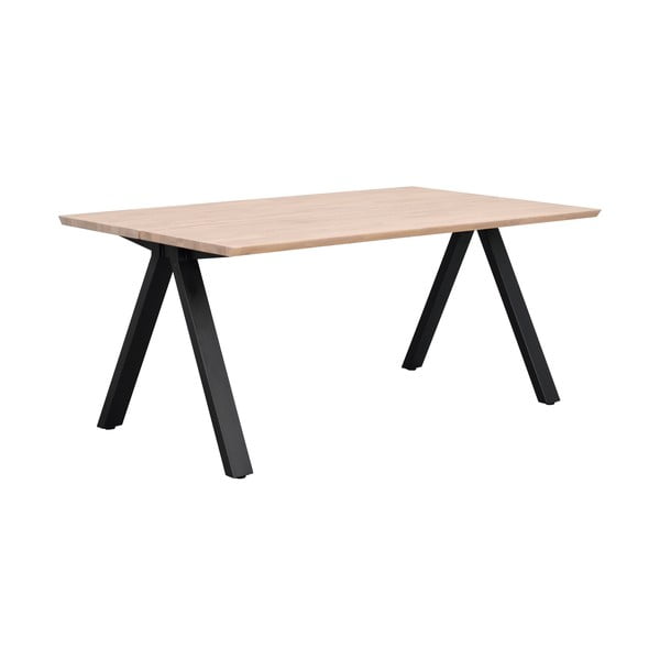 Bővíthető étkezőasztal tölgyfa asztallappal 170x100 cm Carradale - Rowico-image-3