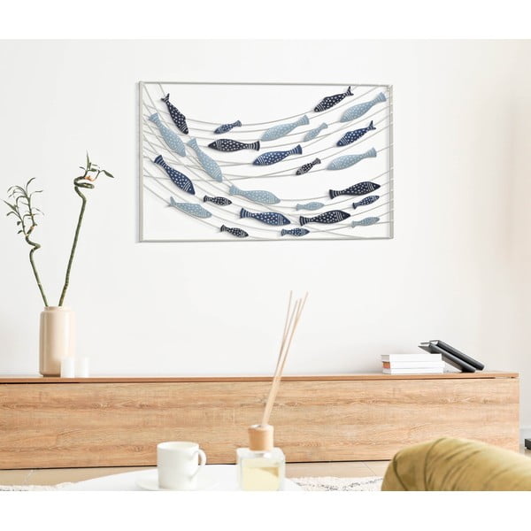 Fém fali dekoráció 96,5x61 cm Pesci – Mauro Ferretti-image-1