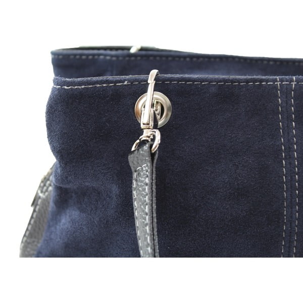 Westo sötétkék bőr kézitáska - Chicca Borse-image-4