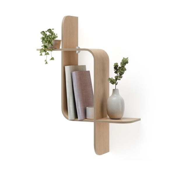 Natúr színű többszintes kaucsukfa fali polc Montage – Umbra-image-4
