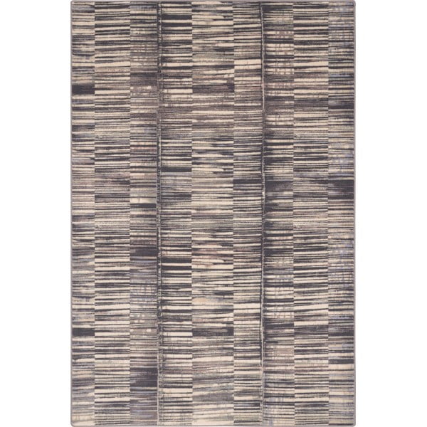 Szürke gyapjú szőnyeg 133x180 cm Grids – Agnella