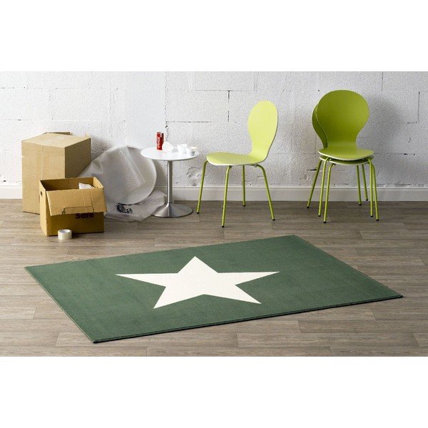 Star zöld gyerekszőnyeg, 140 x 200 cm - Hanse Home-image-1