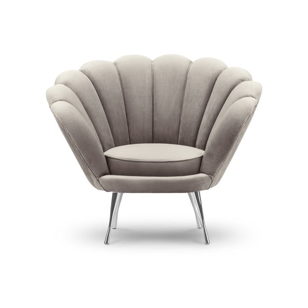 Varenne bézs bársony fotel - Interieurs 86-image-3