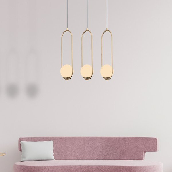 Arch aranyszínű függőlámpa, magasság 146 cm - Squid Lighting-image-3