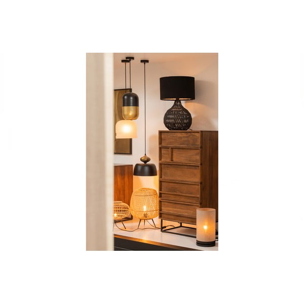 Fekete függőlámpa fém búrával ø 31 cm Linne – WOOOD-image-2