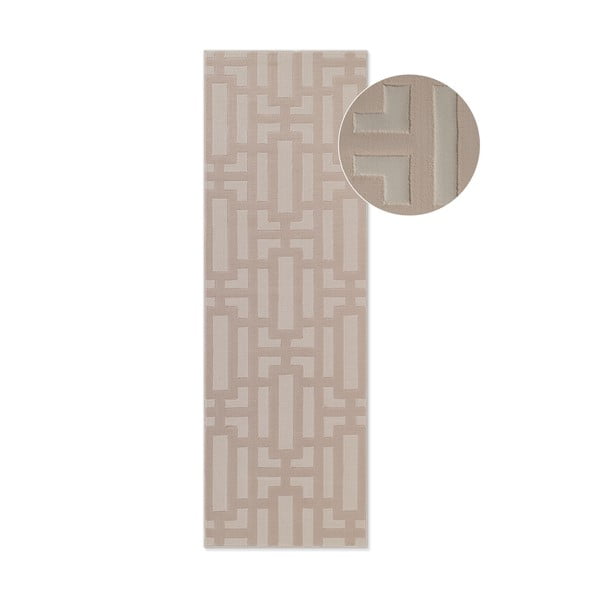 Bézs futószőnyeg 80x240 cm Perles Onyx – Elle Decoration