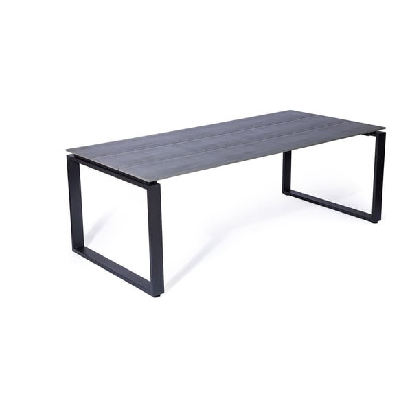 Joanna fekete 6 személyes kerti étkezőszett székekkel és Strong asztallal, 210 x 100 cm - Bonami Selection-image-4