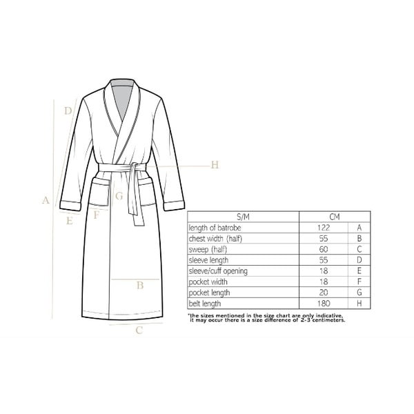 Cozy szürke plüss fürdőköpeny, S/M - Tiseco Home Studio-image-1