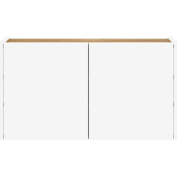 Fehér függő szekrény tölgyfa dekorral 93x52x29 cm Libbiano – Germania-image-3