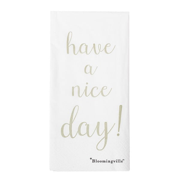 Nice Day 12 darabos papírszalvéta szett, 40 x 40 cm - Bloomingville