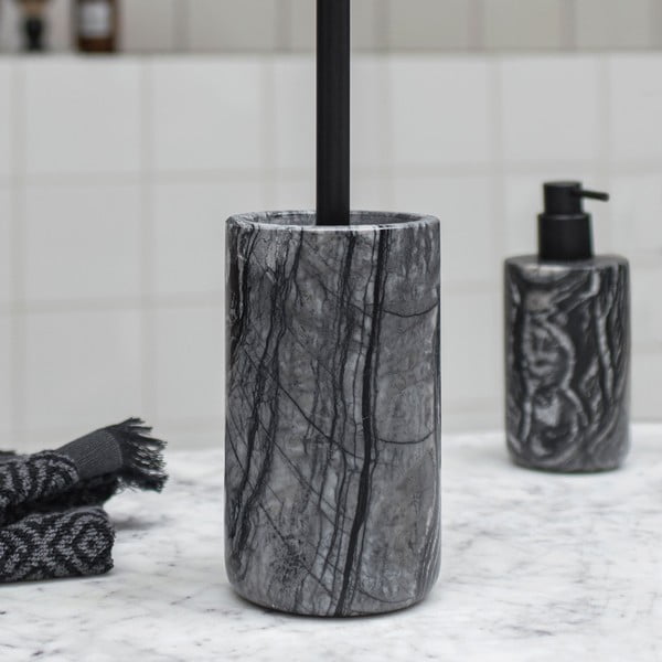 Fekete márvány WC-kefe Marble – Mette Ditmer Denmark-image-1