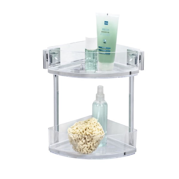 Vacuum-Loc fúrásmentes kétszintes sarokpolc, 19,5 x 28 cm - Wenko-image-2