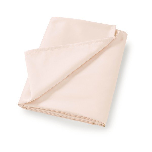 Bézs pamut-szatén lepedő 180x260 cm Cotton Sateen – Bianca