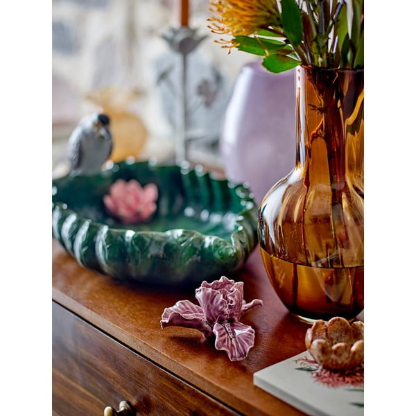 Barna üveg kézzel készített váza (magasság 27 cm) Saiqa – Bloomingville-image-1