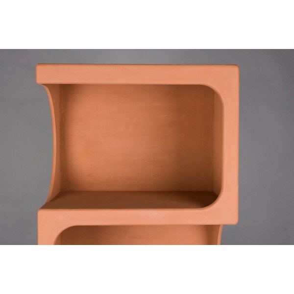 Terrakotta színű könyvespolc 60x181x37 cm Dundee – Dutchbone-image-3