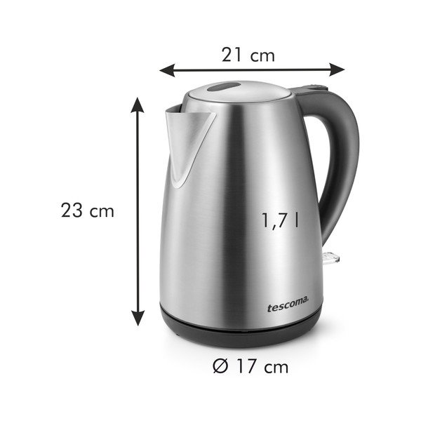 Ezüstszínű rozsdamentes acél vízforraló 1.7 l GrandChef – Tescoma-image-4