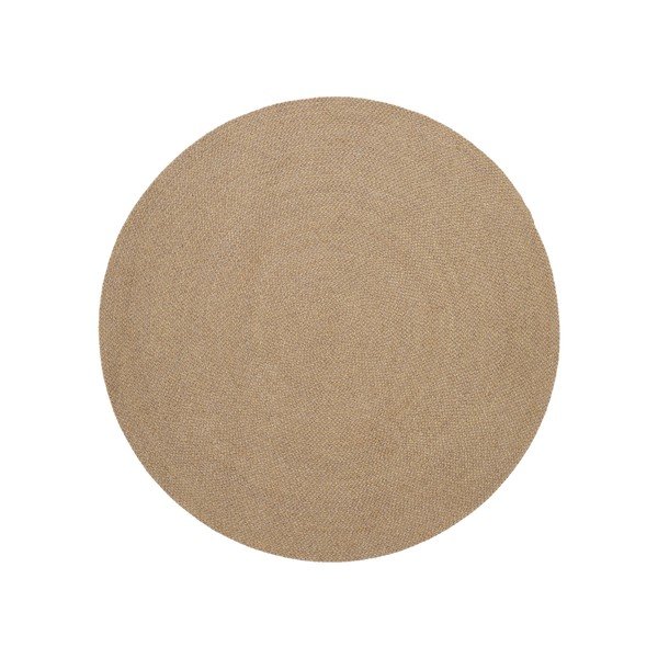 Bézs kerek kültéri-beltéri szőnyeg újrahasznosított szálakból ø 150 cm Despas – Kave Home