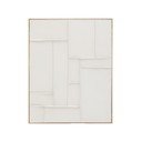Kézzel festett-3D-s keretezett-vászon kép 80x100 cm Klis – Kave Home