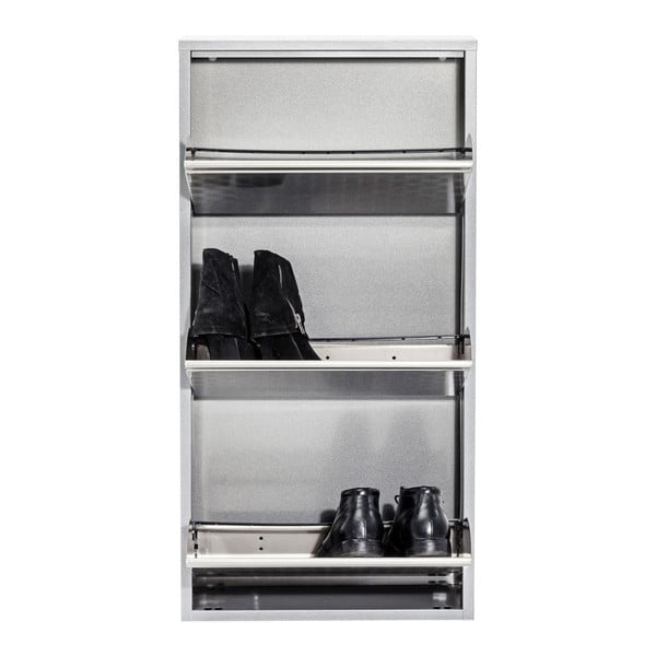 Caruso ezüstszínű fém cipősszekrény - Kare Design-image-3