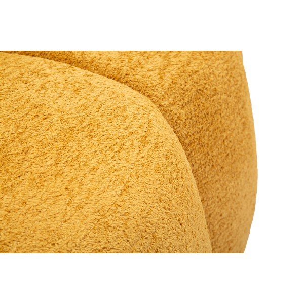 Mustársárga buklé kanapé 145 cm Ball – Mauro Ferretti-image-4