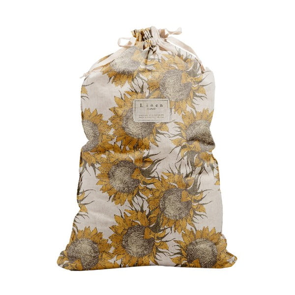 Bag Sunflower szövet és lenkeverék szennyestartó zsák, magasság 75 cm - Really Nice Things